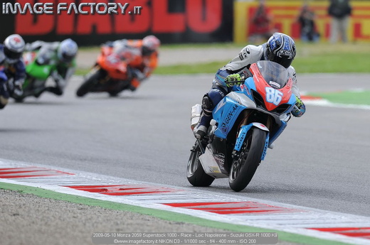 2009-05-10 Monza 2059 Superstock 1000 - Race - Loic Napoleone - Suzuki GSX-R 1000 K9
